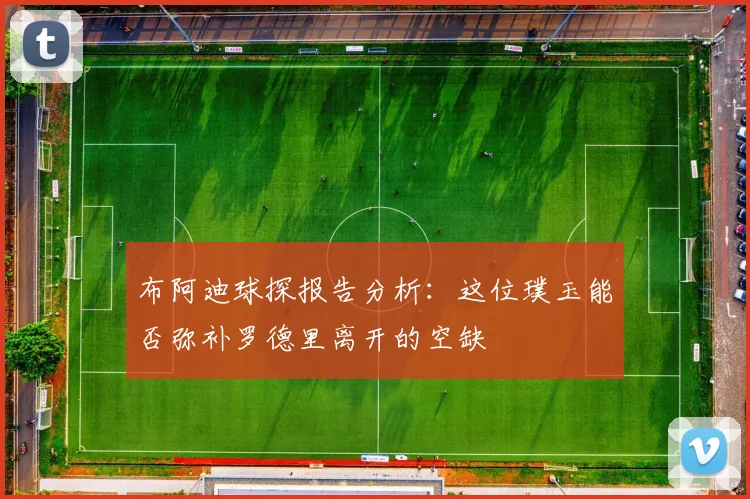 布阿迪球探报告分析：这位璞玉能否弥补罗德里离开的空缺